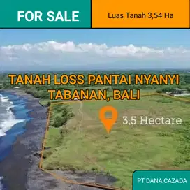 TANAH DIJUAL LOS PANTAJ NYANYI TABANAN 3,54HA