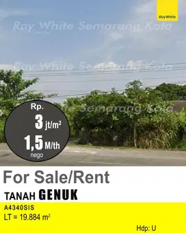 DIJUAL TANAH DI GENUK A4340