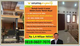 VTH0156 - Rumah Cantik, Dekat Stasiun KRL, Terminal & Toll Taman Royal