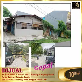DIJUAL MURAH TANAH DATAR 258m² di Bojong Indah Cengkareng - FN