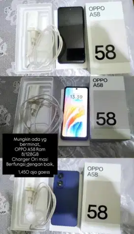 Second Oppo A58