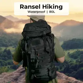 MOJOYCE Tas Ransel Militer Hiking Camping Oxford Waterproof 80L