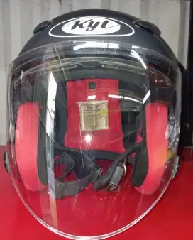 DI JUAL HELM SECOND KYT DJ MARU HITAM DOFF
