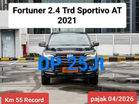 Fortuner 2.4 TRD 2021 Bisa DP 25Jt