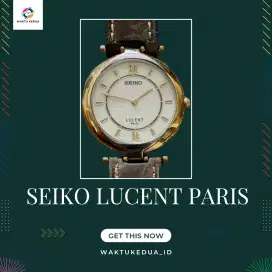 Jam seiko lucent paris,vintage and rare item
