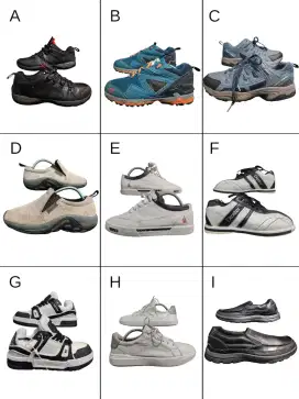 Sepatu seken casual kulit boots outdoor sneakers