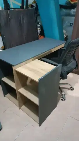 Meja Belajar Sudut Model L bisa juga buat meja Kantor