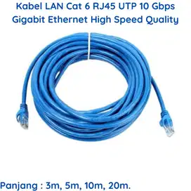 Kabel LAN Cat 6 RJ45 UTP Gigabit Ethernet Internet High Speed Quality