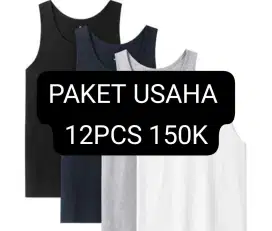 Paket usaha tanktop singlet olahraga polos