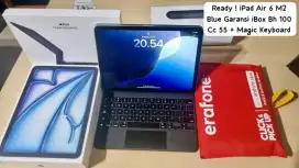 iPad Air M2 Blue Garansi Resmi iBox + Magic Keyboard