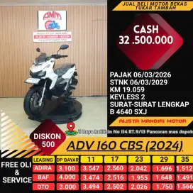 ADV 160 CBS 2024 PLAT DKI CASH KREDIT TUKAR TAMBAH  CC KREDIVO ALISTA