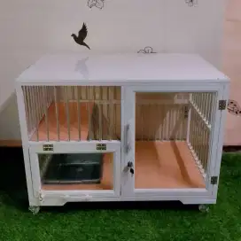 Kandang kucing alumunium 1 pintu standar