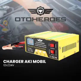 OTOHEROES Charger Aki Mobil Intelligent Battery Charger 12V/24V 10A
