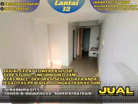Dijual Cepat! STUDIO UNFURNISHED Tower B Kondisi PPJB Di Bassura City