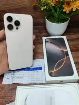 Iphone 16 pro max 256 gb dessert inter mulus 98% Hb 100% garansi maret