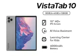 itel VistaTab 10 Tablet- 4GB+128GB - 10.1 HD+ IPS Display Screen