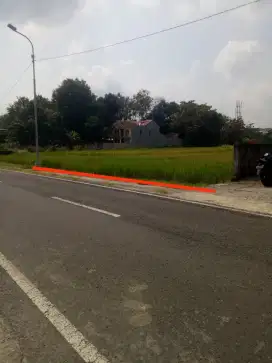 Dijual sawah cantik selatan pasar godean