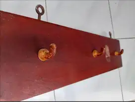 Kapstok Kayu Selembar Antik