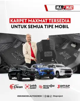 Karpet Mobil Maxmat 7D Fortuner Pajero Innova Reborn Zenix Xpander XL7