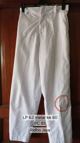 Celana Putih Seragam Anak SD