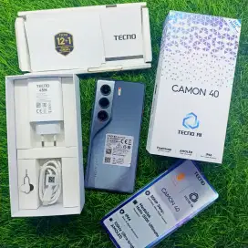 Hape Android Tecno Camon 40 8/256 Fullset Box Mulus Normal Garansi On
