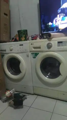 Dijual 2unit mesin cuci LG kapasitas 7kg