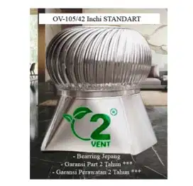 Turbine Turbin Ventilator 105cm (42) Aluminium Garansi Selamanya