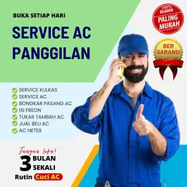 Perbaikan AC, Modul eror/mati/lampu kedap-kedip,air bocor ke depan