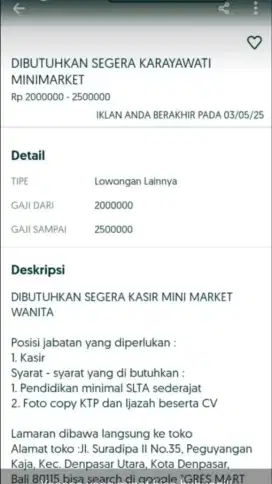 KASIR MINIMARKET