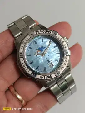 Jam 25hours moonphase MOP dial bekas bagus normal semua siap pakai