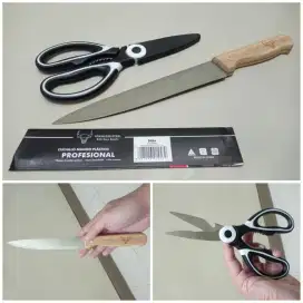 Pisau dan Gunting Dapur Set