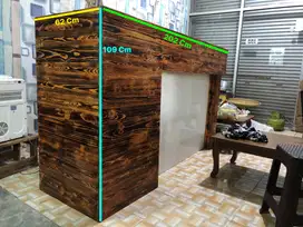 Meja Kopi/Meja Barista Letter L (Kiri)