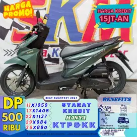 ( beat dlx tahun 2024 dp:500 garansi mesin 6bulan cash credit