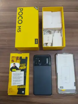 Poco M5 4/64 seken lengkap dan murah
