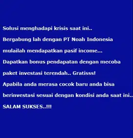 Dicari Karyawan/Enterpreneur/UMKM