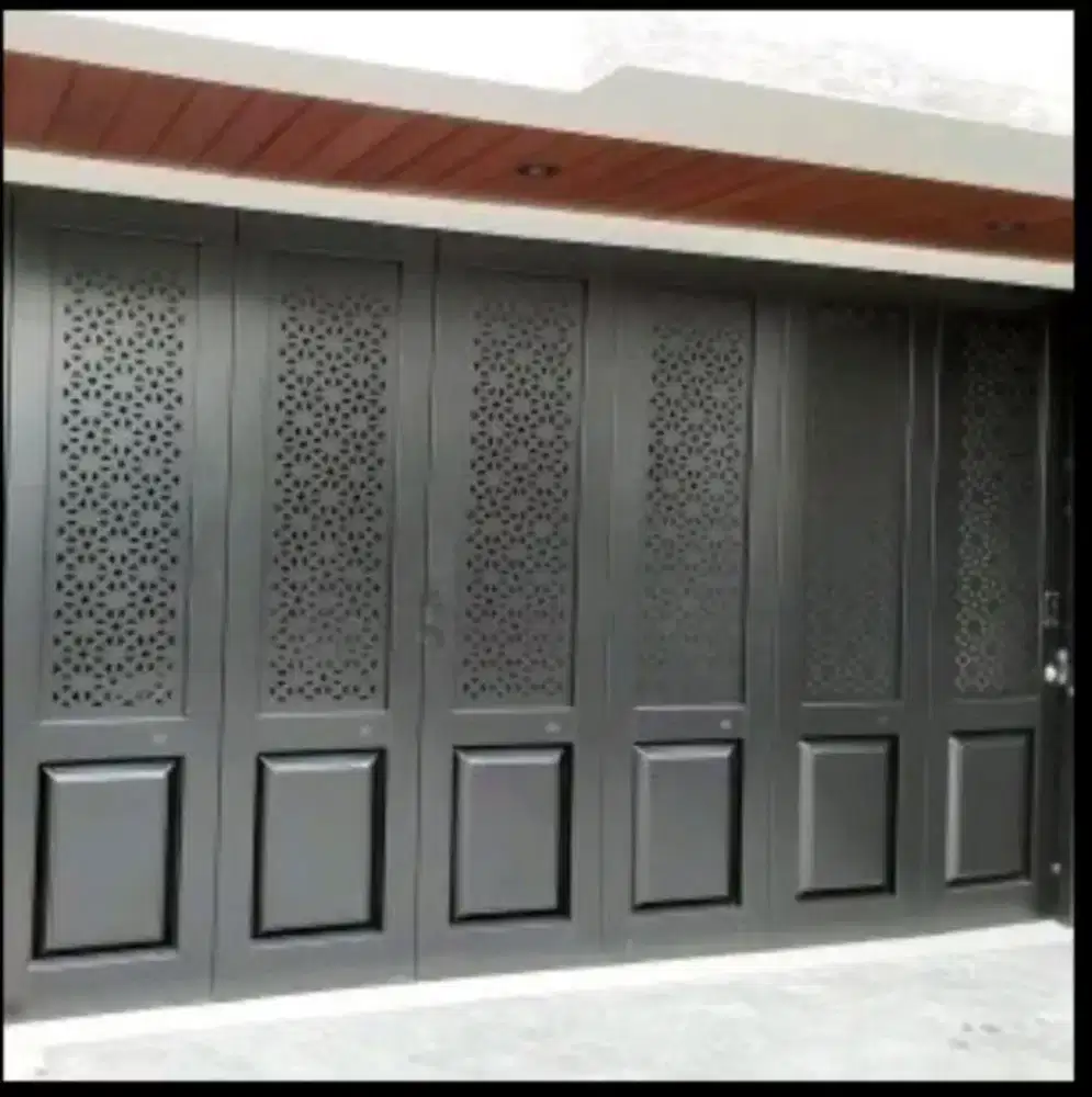 Bengkel las Lampung tralis kanopi pintu pagar gerbang tangga