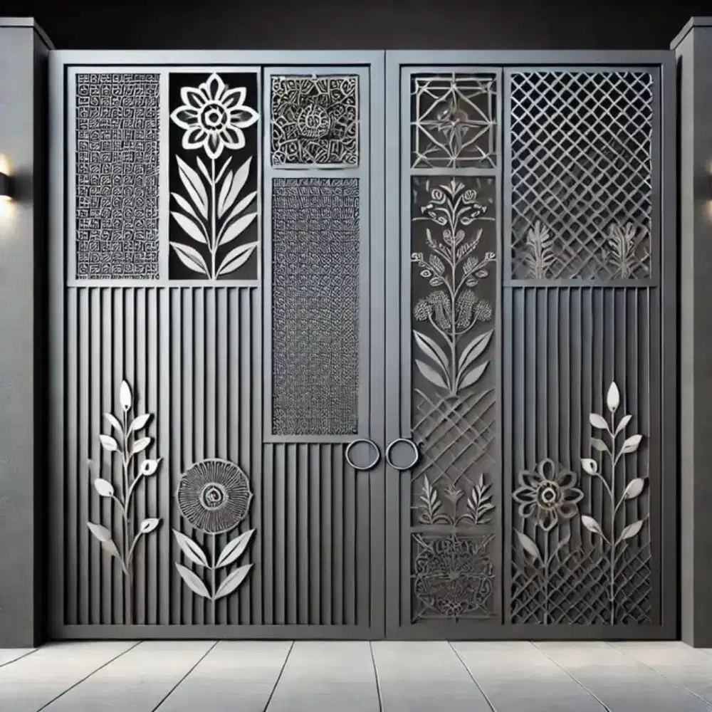 Bengkel las Lampung tralis kanopi pintu pagar gerbang tangga