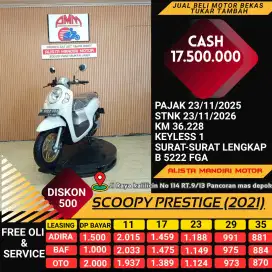KREDIT DP 1JT SCOOPY PRESTIGE 2021 PLAT B BEKASI
