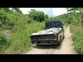 Pasir merapi dan batu pondasi