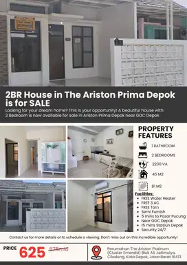Dijual Rumah – Ariston Prima, Depok