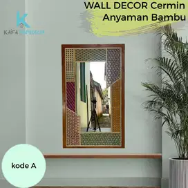 cemin walldecor anyaman bambu