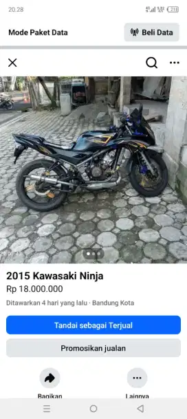 Jual ninja rr new ss lngkap pajak jln
