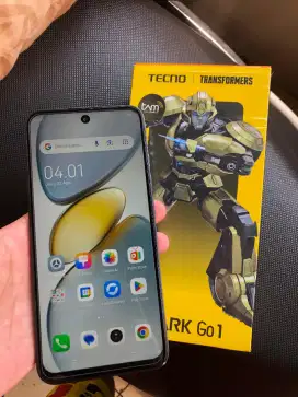 Tecno Spark Go 1 ,ram 4/128gb , kelengkapan hp & dus , minus WIFI mati