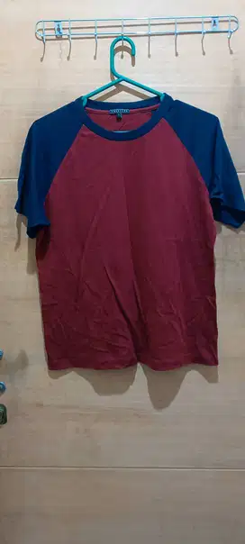 kaos raglan bekas L