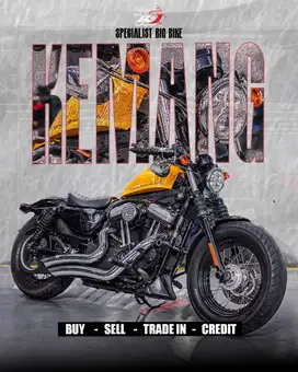 (STNK BPKB ready) Harley Davidson Sportster 48 Nik 2012 Warna Kuning