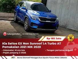 [ BERGARANSI ] Kia Seltos EX Non Sunroof 1.4 Turbo AT Biru 2020/2021