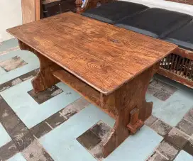 Meja kopi jati rustic