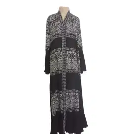 Abaya bordir~ hitam