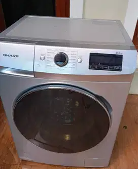 Mesin Cuci SHARP 8.5Kg Full Automatic Front Loading (Bukaan Depan)