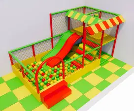 Playground Indoor Ukuran 2 x 4 m bisa custom tema dan warna